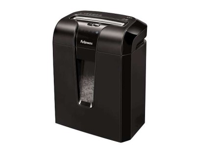 Fellowes 63Cb Destructora de Papel Manual Corte en Particulas P-3 - Destruye hasta 10 Hojas a la Vez - Capacidad de la Papelera 19L - Color Negro