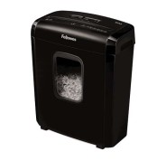 Fellowes 6M Destructora de Papel Manual Minicorte P-4 - Destruye hasta 6 Hojas - Papelera de 13L - Color Negro