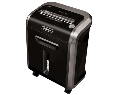 Fellowes 79Ci Destructora de Papel Manual Corte en Particulas P-4 - Destruye hasta 16 Hojas - Capacidad de la Papelera 23L - Color Negro