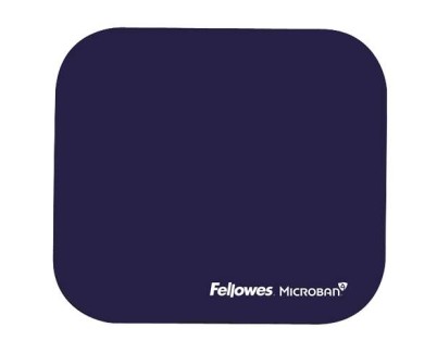 Fellowes Alfombrilla para Raton con Microban - Proteccion Antibacteriana - Base de Goma - 23.2x19.9cm - Color Azul