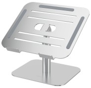Fellowes Alumia Elevador para Portatil de Sobremesa hasta 15\" - Ajustes de Altura entre15 y 30cm - Plataforma con Inclinacion Ajustable - Fabricado en Aluminio - Color Plata