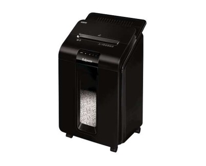Fellowes AutoMax 100M Destructora de Papel Automatica Minicorte P-4 - Autoalimentacion 100 Hojas, Manual 10 Hojas - Papelera de 23L - Color Negro