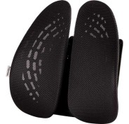 Fellowes Back Angel Respaldo Ergonomico Moldeable - Ajustable en 7 Alturas - Adaptable a la Mayoria de Sillas - Color Negro