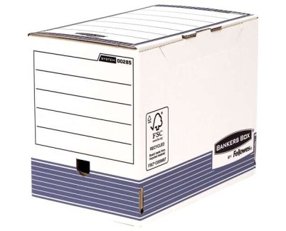 Fellowes Bankers Box Caja de Archivo Definitivo 200mm A4 - Montaje Automatico Fastfold - Carton Reciclado Certificacion FSC