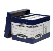 Fellowes Bankers Box Contenedor de Archivos con Asas Ergonomicas Ergo Box - Montaje Automatico Fastfold - Carton Reciclado Certificacion FSC