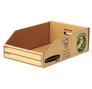 Fellowes Bankers Box Earth Bandeja de Carton 200mm - Montaje Manual - Carton Reciclado Certificacion FSC - Color Marron