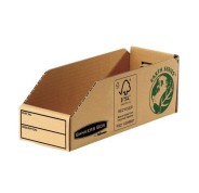 Fellowes Bankers Box Earth Bandeja de Carton 98mm - Montaje Manual - Carton Reciclado Certificacion FSC - Color Marron