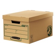 Fellowes Bankers Box Earth Maxi Contenedor de Archivos - Montaje Manual - Carton Reciclado Certificacion FSC - Color Marron