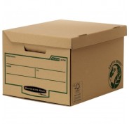 Fellowes Bankers Box Earth Series Maxi Contenedor de Archivos Automontable - Tapa Fija - Admite hasta 6 Caja de Archivo Definitivo 80mm - Carton Reciclado Certificacion FSC