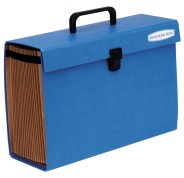 Fellowes Bankers Box Maletin Clasificador Acordeon - 19 Secciones Organizadoras - Estructura Plastificada - Cierre de Seguridad con Clik - Incluye Hoja con Etiquetas