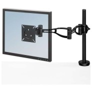 Fellowes Brazo para Monitor Individual - Ajustable en Altura - Regulable en Profundidad - Ajuste de Inclinacion - Peso Max 10kg