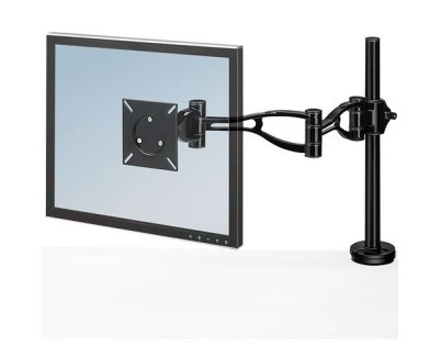 Fellowes Brazo para Monitor Individual - Ajustable en Altura - Regulable en Profundidad - Ajuste de Inclinacion - Peso Max 10kg