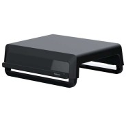 Fellowes Breyta Elevador para Monitor con 3 Ajustes de Altura - Soporte para Smartphones y Tablets - Ideal para Trabajo Hibrido - Materiales Reciclables - Color Negro