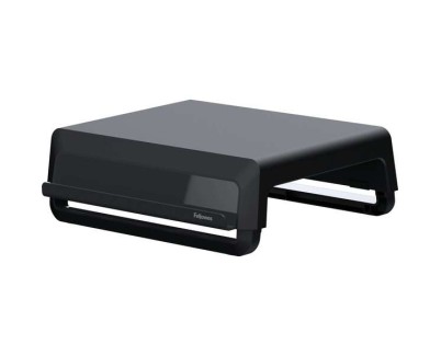 Fellowes Breyta Elevador para Monitor con 3 Ajustes de Altura - Soporte para Smartphones y Tablets - Ideal para Trabajo Hibrido - Materiales Reciclables - Color Negro