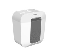 Fellowes LX25 Destructora de Papel Manual Corte en Particulas P-4 - Destruye hasta 6 Hojas - Papelera de 11.5L - Color Blanco