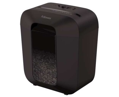 Fellowes LX25M Destructora de Papel Manual Minicorte P-4 - Destruye hasta 6 Hojas - Capacidad de la Papelera 11.5L - Color Negro
