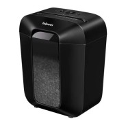 Fellowes LX41 Destructora de Papel Manual Minicorte P-4 - Destruye hasta 11 Hojas - Papelera de 17L - Color Negro