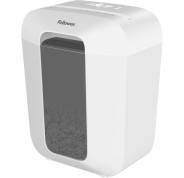 Fellowes LX50 Destructora de Papel Manual Corte en Particulas P-4 - Destruye hasta 9 Hojas a la Vez - Capacidad de la Papelera 17L - Color Blanco