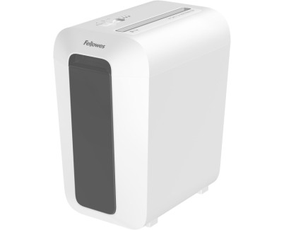 Fellowes LX65 Destructora de Papel Manual Corte en Particulas P-4 - Destruye hasta 10 Hojas - Papelera de 22L - Color Blanco