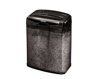 Fellowes M-7CM Destructora de Papel Manual Corte en Particulas P-4 - Destruye hasta 7 Hojas - Papelera de 13L - Color Negro