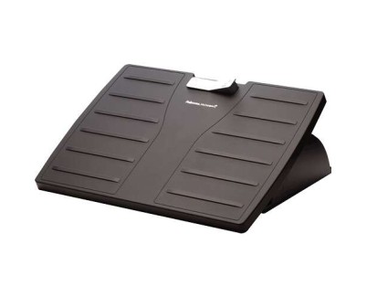 Fellowes Office Suites Reposapies Ajustable con Microban - 3 Ajustes de Altura - Tama&ntilde;o de 444x333mm - Rango de Inclinaci&oacute;n hasta 30&deg; Aprox
