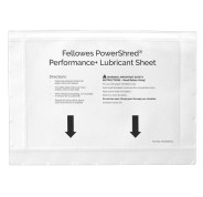 Fellowes Pack de 10 Hojas Lubricantes para Destructoras - Mejora Rendimiento y Evita Atascos - Aceite Vegetal - Compatible con Todas Las Marcas - para Corte en Particulas, Minicorte y Microcorte