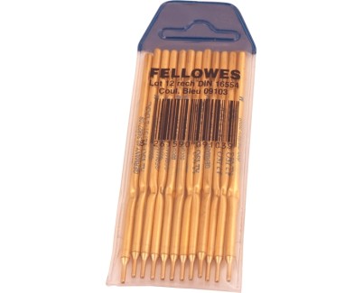 Fellowes Pack de 12 Unidades Recambios para Boligrafo con Peana - Color Azul