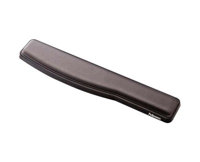 Fellowes Reposamu&ntilde;ecas Premium de Gel para Teclado Ajustable - Angulo y Altura Ajustable - Superficie de Poliester - Color Grafito