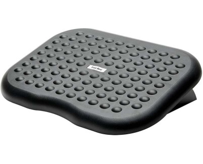 Fellowes Reposapies con Inclinacion Ajustable 0° a 15° - Gran Superficie de 45x33 cm - Textura Efecto Masaje - Color Negro