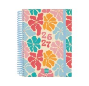 Finocam Diva Agenda Escolar 26/27 - 1 Dia por Pagina - Formato 4º - 155x212mm - Tapas de Carton Forrado - Papel de 80g/m2 - Espiral de Plastico - Esquinas Microperforadas - Multicolor