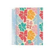 Finocam Diva Agenda Escolar 26/27 - 1 Dia por Pagina - Formato 8º - 120x164mm - Tapas de Carton Forrado - Papel de 80g/m2 - Espiral de Plastico - Esquinas Microperforadas - Multicolor