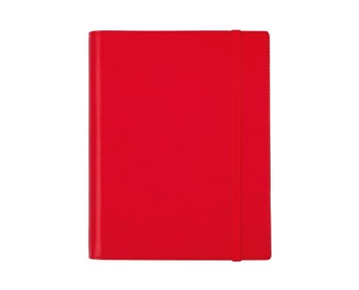 Finocam Duoband Agenda con Bloc de Notas - Anual 2026 - Formato E10 - 176x28x226mm - 1 Dia por Pagina - Color Rojo