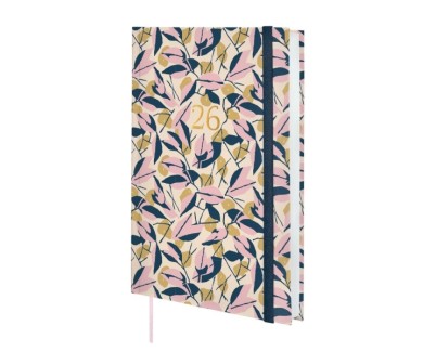 Finocam Dynamic Berlin Agenda - Anual 2026 - Cierre de Goma - Formato Y10 - 145x28x210mm - 1 Dia por Pagina - Tematica de Hojas