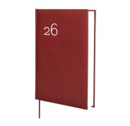 Finocam Dynamic Milano Agenda Profesional - Anual 2026 - Tapa Dura Acolchada - Formato Y10 - 143x29x210mm - 1 Dia por Pagina - Color Burdeos