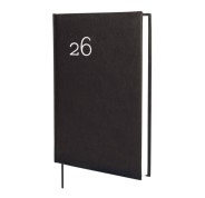Finocam Dynamic Milano Agenda Profesional - Anual 2026 - Tapa Dura Acolchada - Formato Y11 - 168x32x245mm - 1 Dia por Pagina - Color Negro