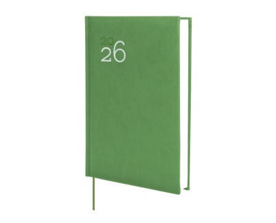 Finocam Dynamic Milano Agenda Profesional en Catalan - Anual 2026 - Tapa Dura Acolchada - Formato Y10 - 143x29x210mm - 1 Dia por Pagina - Color Verde