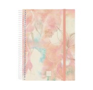 Finocam Espiral Agenda Internacional - 18 Meses - 2 Dias por Pagina - Formato E10 - 155x212mm - Tapas de Polipropileno - Papel de 70g/m2 - Esquinas Microperforadas - Multicolor