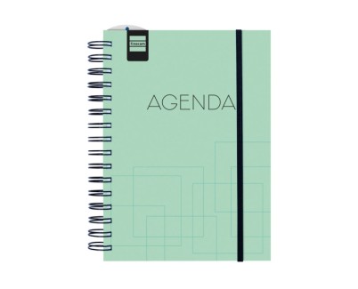 Finocam Institut Agenda Escolar 26/27 - Semana Vista Vertical - Formato 4&ordm; - 155x215mm - Tapas de Polipropileno - Papel de 90g/m2 - Espiral Metalica - Color Turquesa