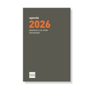 Finocam P394 Recambio para Agenda Plana - Anual 2026 - Formato Pl3 - 83x5x127mm - Semana Vista Horizontal - Color Verde Oscuro