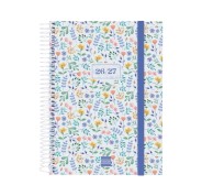 Finocam Secundaria Agenda Escolar 26/27 - 1 Dia por Pagina - Formato 4º - 155x212mm - Tapas de Polipropileno - Papel de 80g/m2 - Espiral Metalica - Esquinas Microperforadas - Multicolor