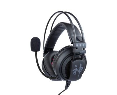 FR-TEC Auriculares Gaming Genbu - Altavoz de 50mm - Microfono Flexible - Cable Trenzado de 1.20m - Color Negro