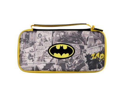 FR-TEC Bolsa Premium Batman con Caja de Juegos - Compatible con Todos los Modelos de Switch - Proteccion y Transporte de Alta Calidad - Soporte Incorporado - Incluye Caja de 4 Juegos - Color Varios