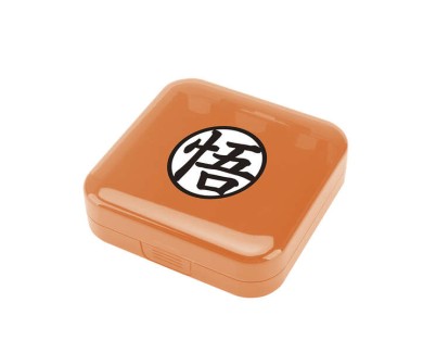 FR-TEC Caja de Transporte para Juegos de Nintendo Switch - Diseño Oficial de Dragon Ball Super - Capacidad para 24 Juegos y 2 Microsd - Plastico Resistente - Color Naranja