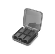 FR-TEC Caja de Transporte para Juegos de Switch - Proteccion y Almacenamiento para 24 Cartuchos y 2 Tarjetas Microsd - Personalizable y Ordenado - Color Negro