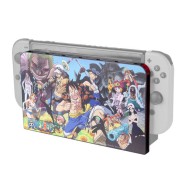 FR-TEC Carcasa Protectora One Piece Nintendo Switch One Piece Dressrosa - Protege el Dock y Evita Rayaduras - Incluye 6 Ranuras para Almacenar Juegos - Color Varios