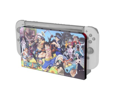 FR-TEC Carcasa Protectora One Piece Nintendo Switch One Piece Dressrosa - Protege el Dock y Evita Rayaduras - Incluye 6 Ranuras para Almacenar Juegos - Color Varios