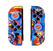 FR-TEC Carcasas Duras Protectoras para Joycons de Superman para Nintendo Switch - Grips con Relieve Del Logo de Superman - Caja de 16 Juegos con Estilo Unico - Color Varios