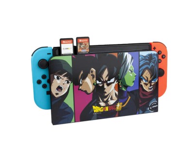 FR-TEC Dock Cover Dragon Ball Super - Proteccion para Dock de Consola Nintendo Switch - Evita Rayaduras en Pantalla - Ranuras para 6 Juegos - Color Varios