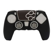 FR-TEC Funda de Silicona + Grips para Joysticks Custom Kit Dualsense para PS5 - Mejora el Tacto y Evita Manos Sudorosas - Proteccion y Facil Instalacion - Mejor Agarre - Incluye Sticker Touchpad - Color Negro