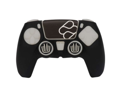 FR-TEC Funda de Silicona + Grips para Joysticks Custom Kit Dualsense para PS5 - Mejora el Tacto y Evita Manos Sudorosas - Proteccion y Facil Instalacion - Mejor Agarre - Incluye Sticker Touchpad - Color Negro